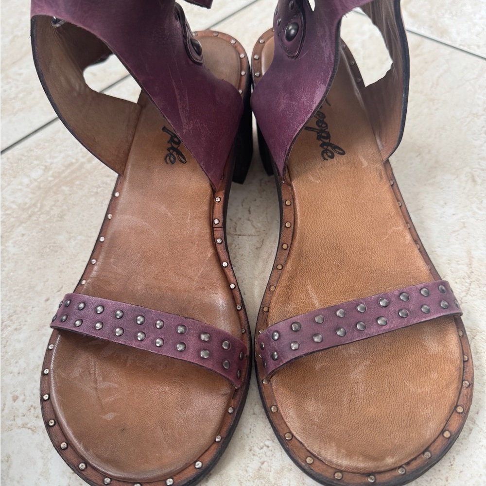 Free People Purple Studded Sandals - Picture 13 of 15